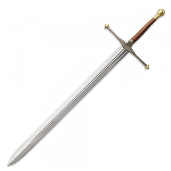 Легендарният меч Ice на Нед Старк - Дом Старк от Game of Thrones, Игра на тронове (стенен модел 1:1), декоративен, незаточен, 146 см.